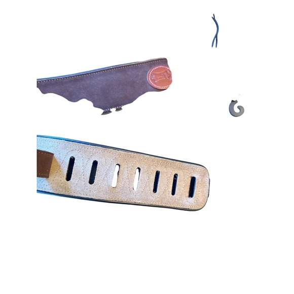 Levys Standard Suede Guitar Strap Brown Made In Canada Adjustable Length - Picture 4 of 6